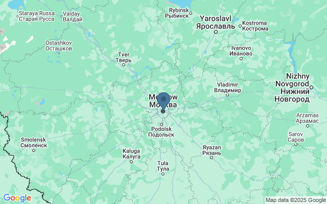 Kaart met locatie Kremlin in Moskou